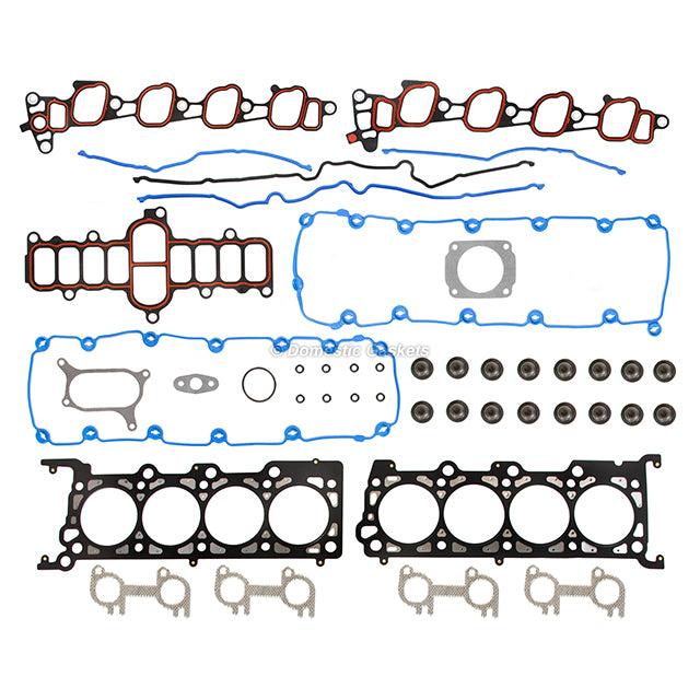 Full Gasket Set Intake Exhaust Valves Fit 2000 Ford Expedition 4.6L