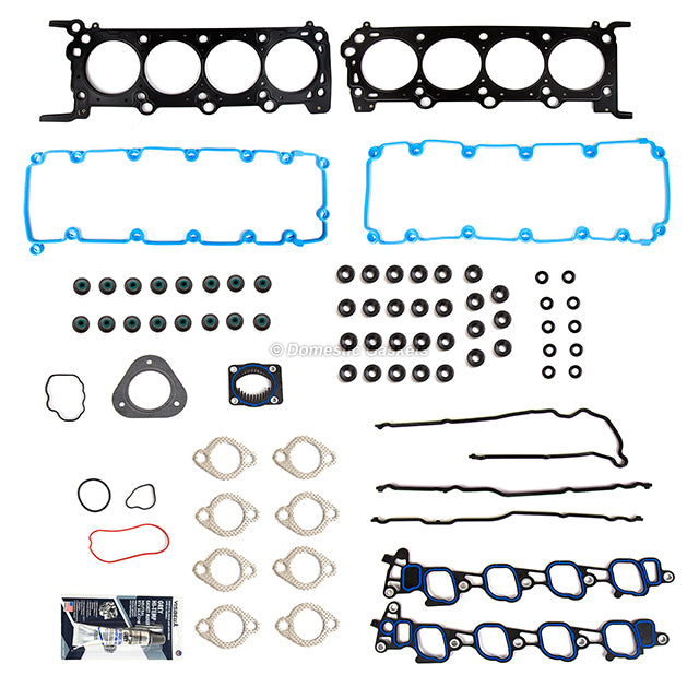 Full Gasket Set Intake Exhaust Valves Fit 09-14 Ford E150 E250 E350 5.4L