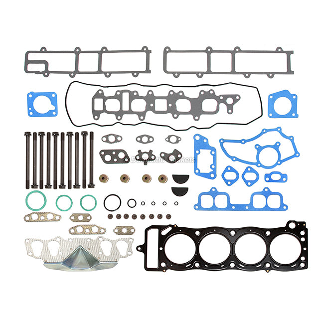 MLS Head Gasket Set Intake Exhaust Valves Fit 85-95 Toyota 2.4 SOHC 22R 22RE