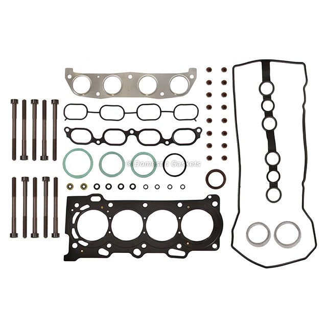 Head Gasket Set Intake Exhaust Valves Fit 98-05 Toyota Chevrolet 1.8L DOHC 1ZZFE