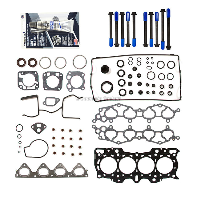 MLS Head Gasket Set Intake Exhaust Valves Fit 90-01 Acura Integra B18B1 B18A1