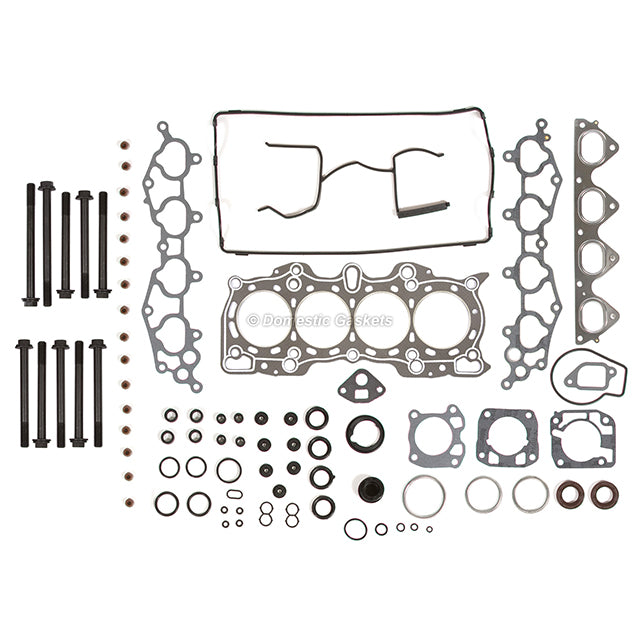 Head Gasket Set Intake Exhaust Valves Fit 90-01 Acura Integra 1.8L B18A1 B18B1