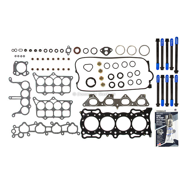 MLS Head Gasket Set Intake Exhaust Valves Fit 91-96 Honda 2.2L F22A1 F22A6 F22A4