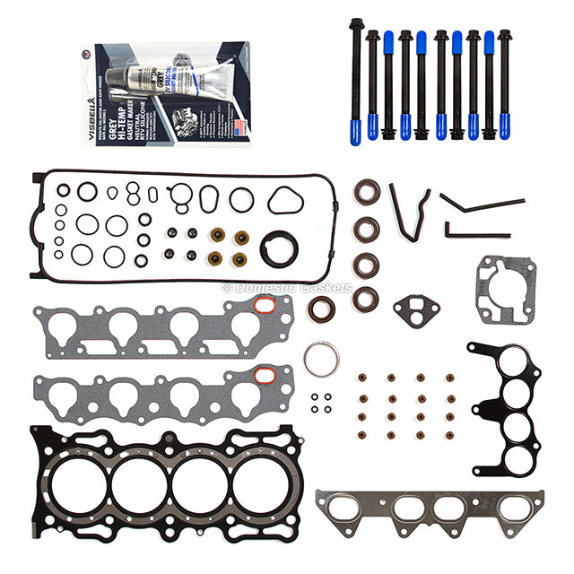 MLS Head Gasket Set Intake Exhaust Valves Fit 94-97 Acura Honda 2.2L F22B1 SOHC