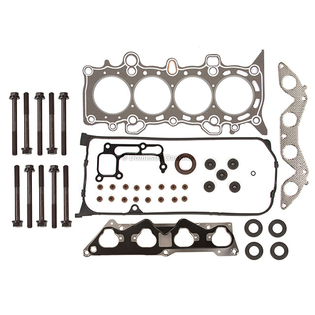 Head Gasket Set Valves Timing Belt Kit Fit 01-05 Honda Civic 1.7L