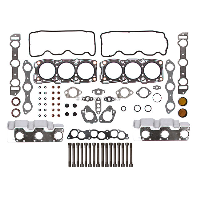 Head Gasket Set Bolts Lifters Fit 87-00 Mitsubishi Dodge Hyundai 3.0 SOHC 6G72