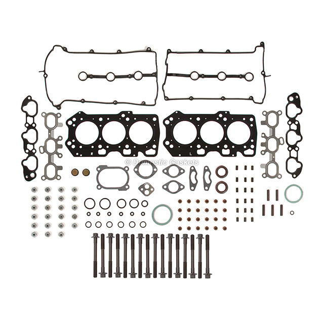 Head Gasket Set Intake Exhaust Valves Fit 93-02 Mazda 626 MX-6 Ford 2.5 DOHC KL