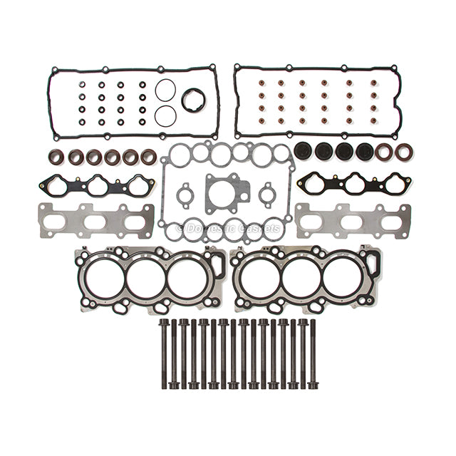 Head Gasket Set Intake Exhaust Valves Fit 98-02 Acura Honda Isuzu 3.5 6VE1 6VD1