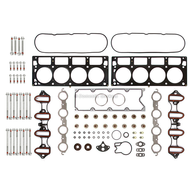 Head Gasket Set Head Bolts Lifters Fit 01-03 Cadillac GMC Hummer Chevrolet 6.0