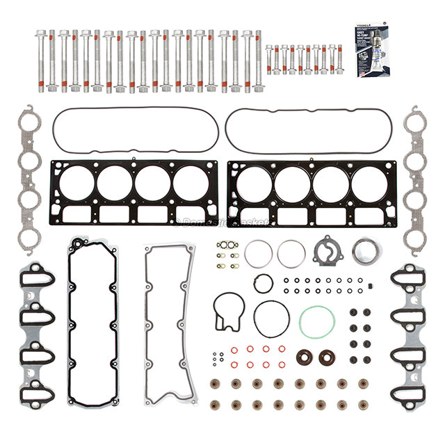 Head Gasket Set Head Bolts Lifters Fit 04-07 Cadillac Hummer GMC Chevrolet 6.0
