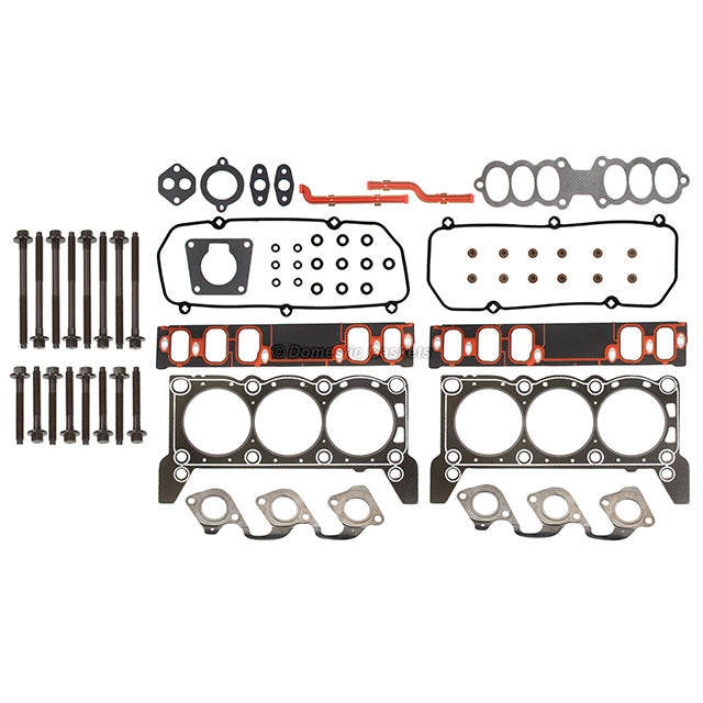 Head Gasket Set Head Bolts Lifters Fit 96 Mercury Ford Mustang RWD 3.8 OHV VIN4