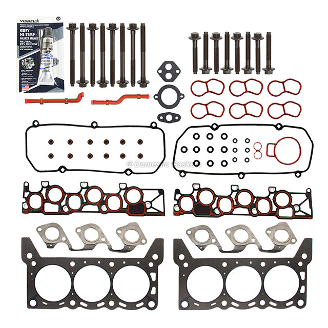 Head Gasket Set w/ 3mm Intake Manifold Bolts Lifters Fit 96 Ford Windstar 3.8
