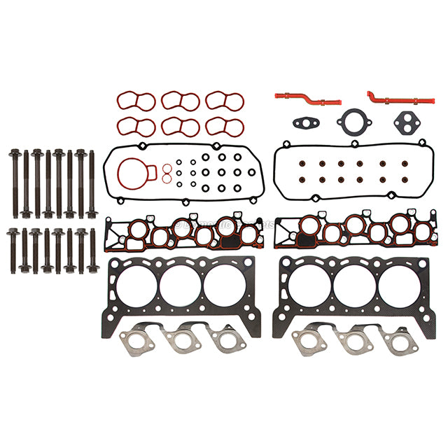 Head Gasket Set w/ 4mm Intake Manifold Bolts Lifters Fit 96 Ford Windstar 3.8