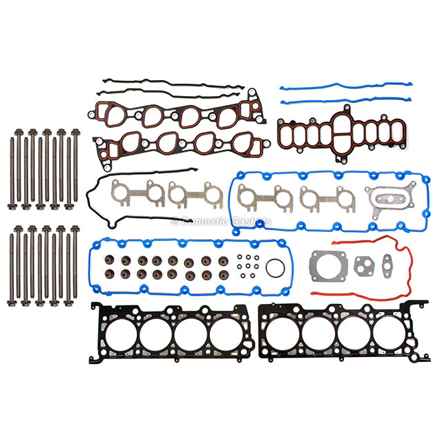 Head Gasket Set Head Bolts Lifters Fit 97-99 Ford E, F Series 4.6 WINDSOR