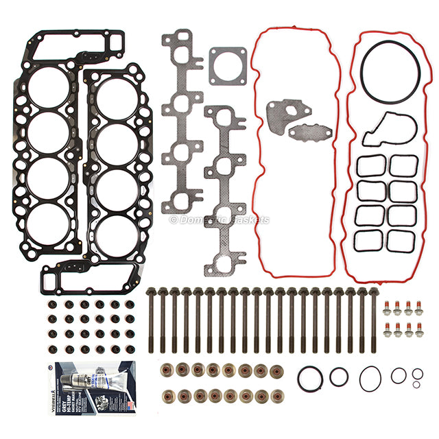 Head Gasket Set Bolts Lifters Fit 04-07 Jeep Grand Cherokee Dodge Ram 4.7 SOHC