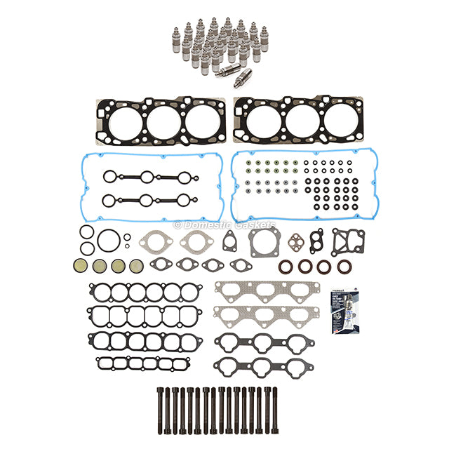 Head Gasket Set Bolts Lifters Fit 02-06 Kia Sedona Sorento 3.5L DOHC