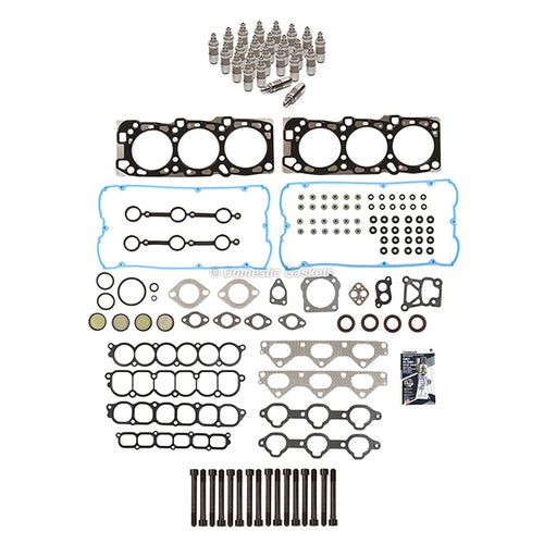 Head Gasket Set Bolts Lifters Fit 02-06 Kia Sedona Sorento 3.5L DOHC