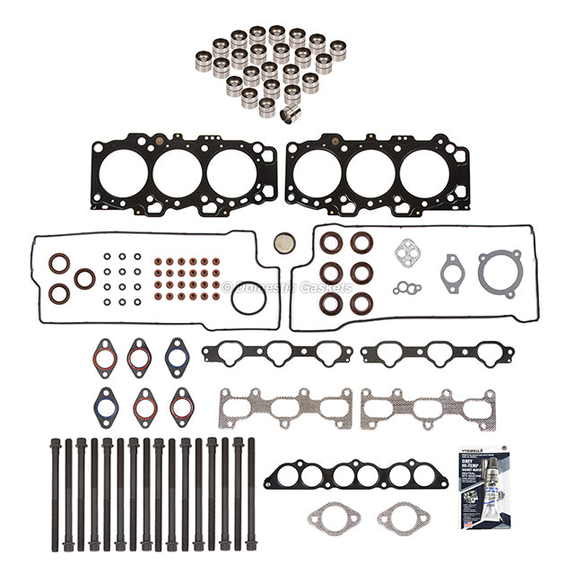 Head Gasket Set Bolts Lifters Fit 06-10 Kia Optima Rondo Hyundai Santa Fe 2.7L