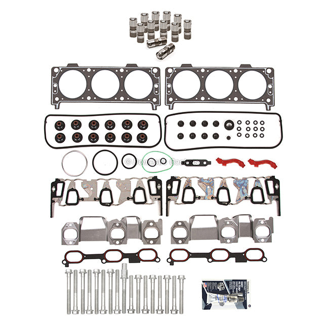 Head Gasket Set Bolts Lifters Fit 05-09 Pontiac Torrent Chevrolet Equinox 3.4L