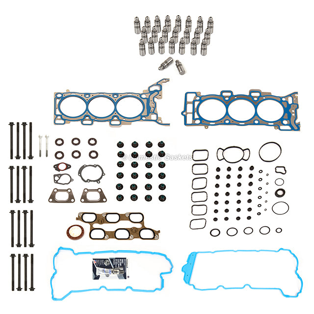 Head Gasket Set Bolts Lifters Fit 13-18 Buick Cadillac GMC Chevrolet 3.6L