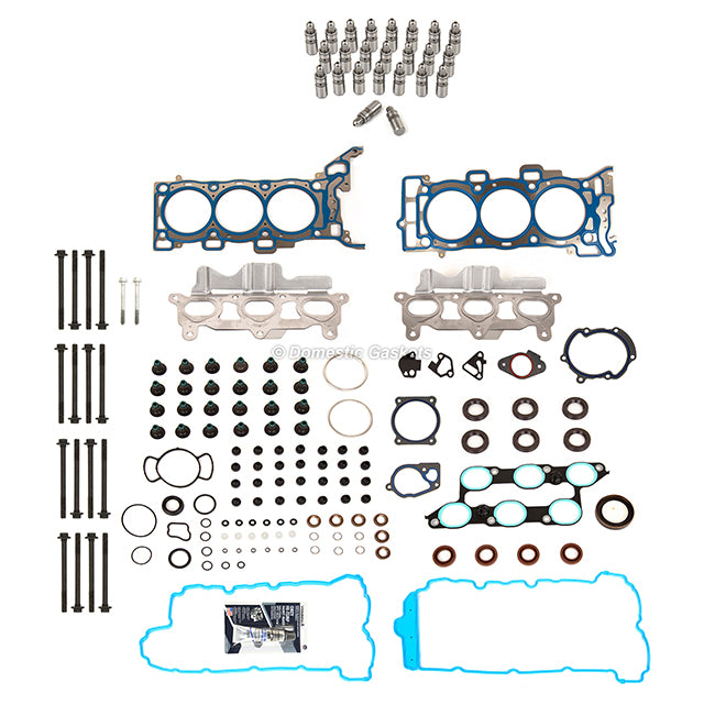 Head Gasket Set Bolts Lifters Fit 10-11 Buick Allure LaCrosse 3.6L DOHC