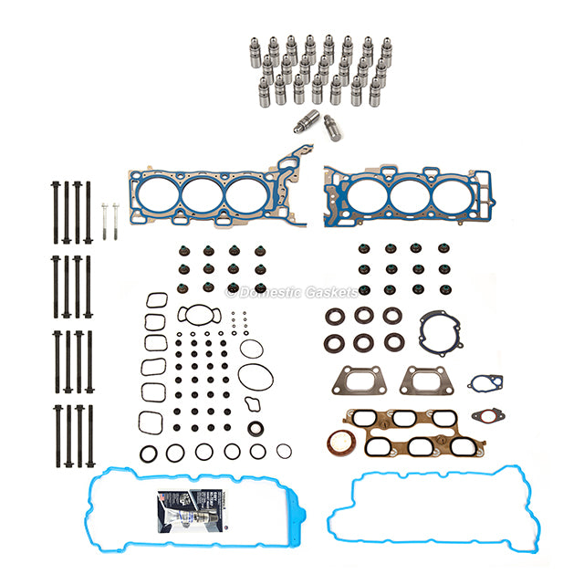 Head Gasket Set Bolts Lifters Fit 12-16 Buick Chevrolet Cadillac 3.6L DOHC