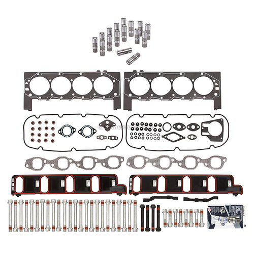 Head Gasket Set Bolts Lifters Fit 01-07 GMC Chevrolet Avalanche Silverado 8.1L