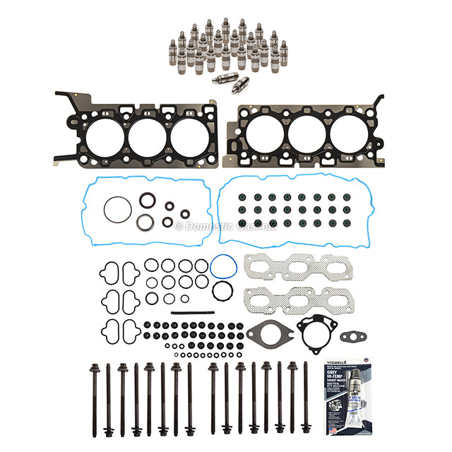 Head Gasket Set Bolts Lifters Fit 10-12 Ford Fusion Escape Mazda Merc Tribute