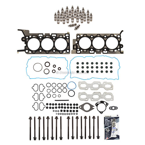 Head Gasket Set Bolts Lifters Fit 10-12 Ford Fusion Escape Mazda Merc Tribute