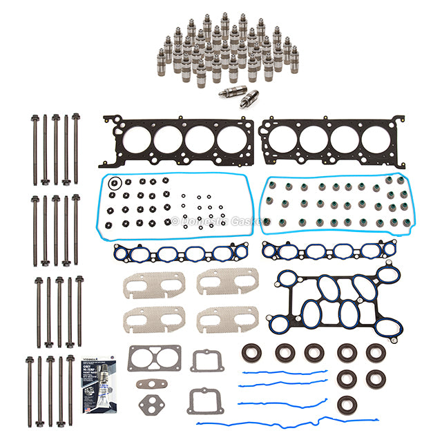 Head Gasket Set Bolts Lifters Fit 99-04 Lincoln Blackwood Navigator 5.4L