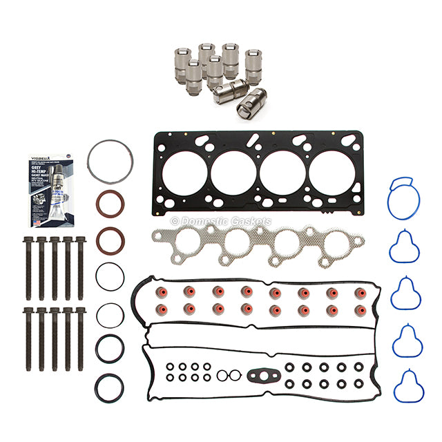 Head Gasket Set Bolts Lifters Fit 12/21/99-04 Ford Focus 2.0 DOHC