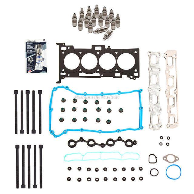 Head Gasket Set Bolts Lifters Fit 07-13 Dodge Chrysler Jeep 2.4L DOHC