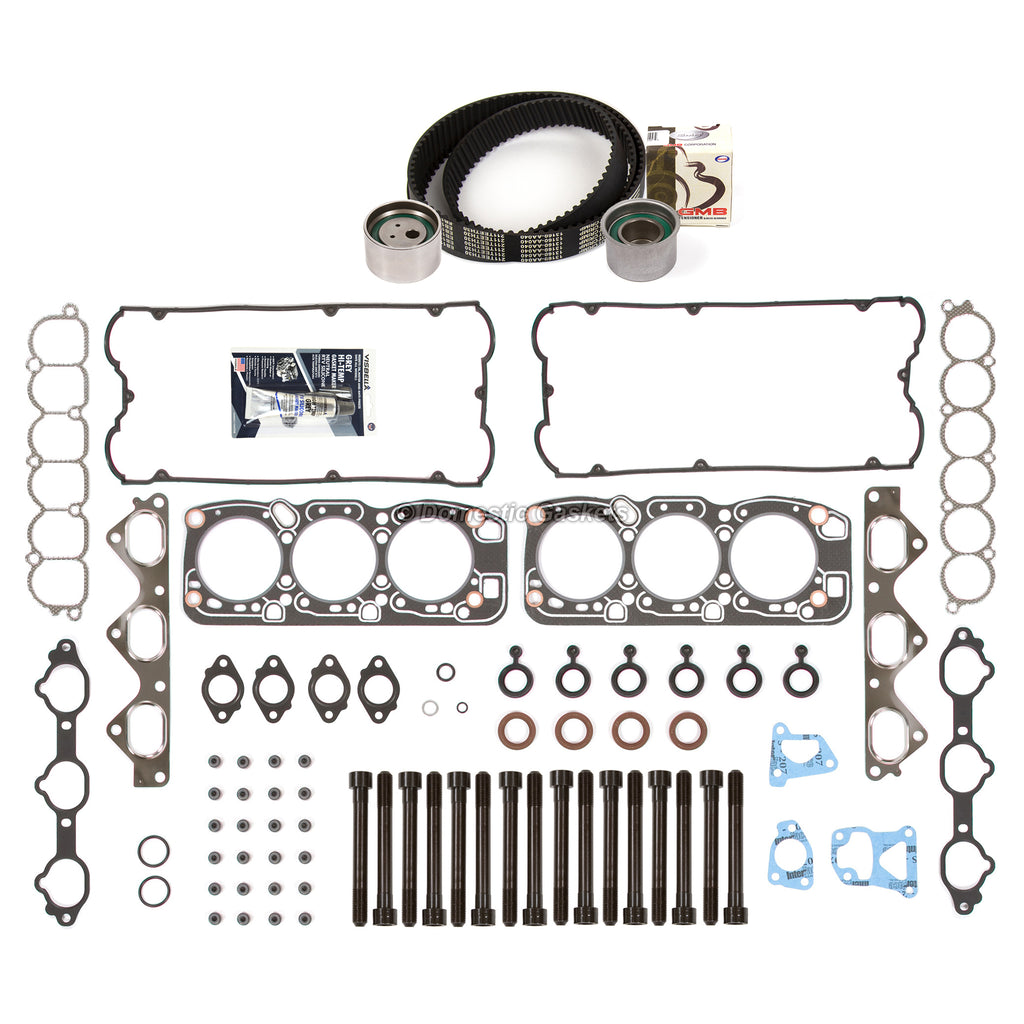 Head Gasket Set Timing Belt Kit Fit 94-96 Mitsubishi Montero 3.5 DOHC 6G74