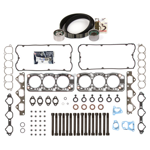 Head Gasket Set Timing Belt Kit Fit 94-96 Mitsubishi Montero 3.5 DOHC 6G74