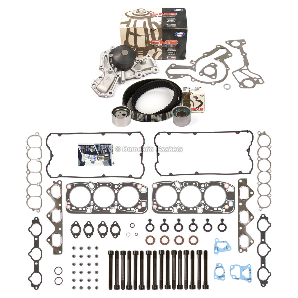 Head Gasket Set Timing Belt Kit Water Pump Fit 94-96 Mitsubishi Montero 6G74