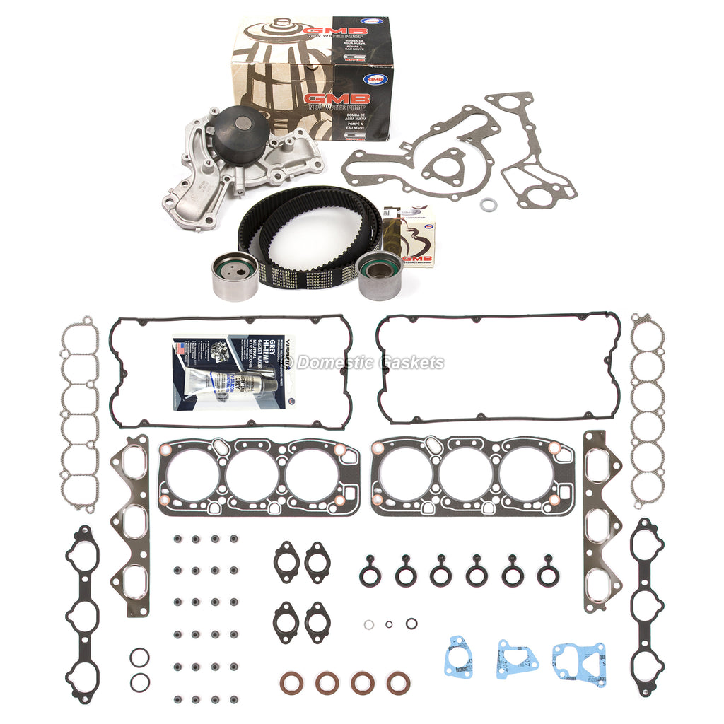 Head Gasket Set Timing Belt Kit Water Pump Fit 94-96 Mitsubishi Montero 6G74