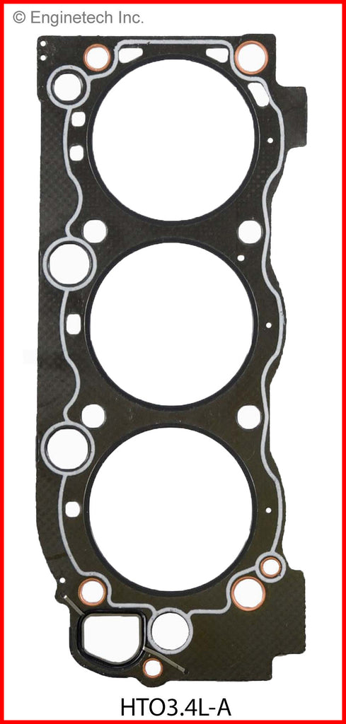 Enginetech HTO3.4L-A Engine Cylinder Head Gasket for Toyota Cars and Trucks