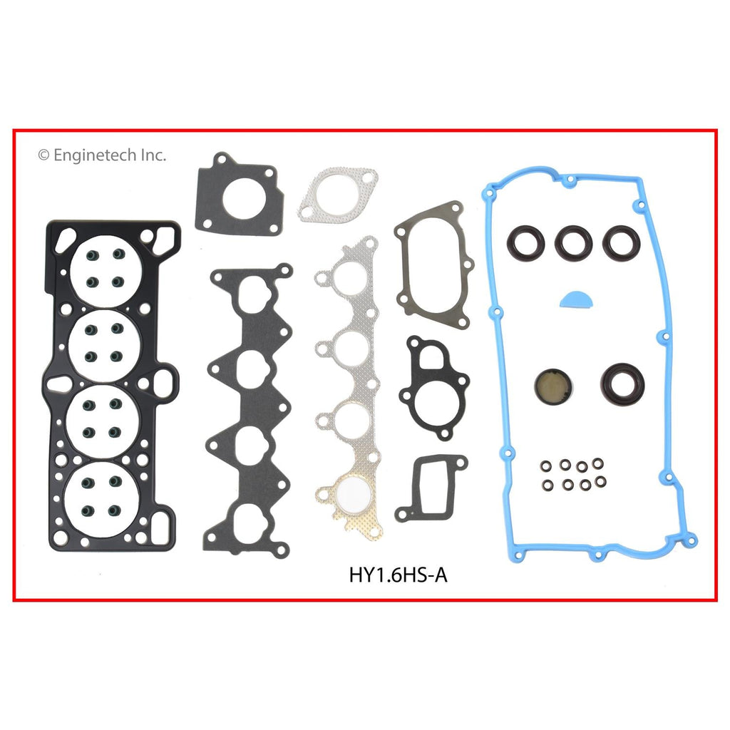 Enginetech Hyundai HY1.6HS-A Engine Cylinder Head Gasket Set for 2001-2004 Hyundai Accent