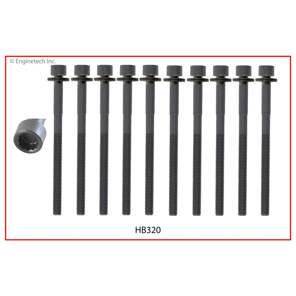Enginetech HY1.6HS-CWB Engine Cylinder Head Gasket Set for Hyundai and Kia Vehicles with Head Bolts