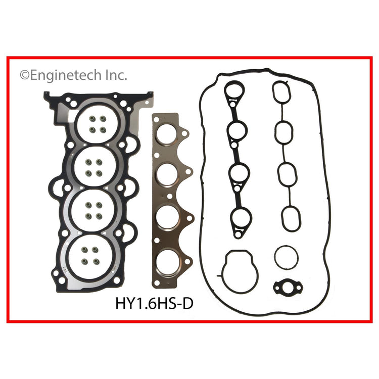 Enginetech Engine Full Gasket Set for Hyundai Cars and Trucks (Part Number HY1.6K-2)