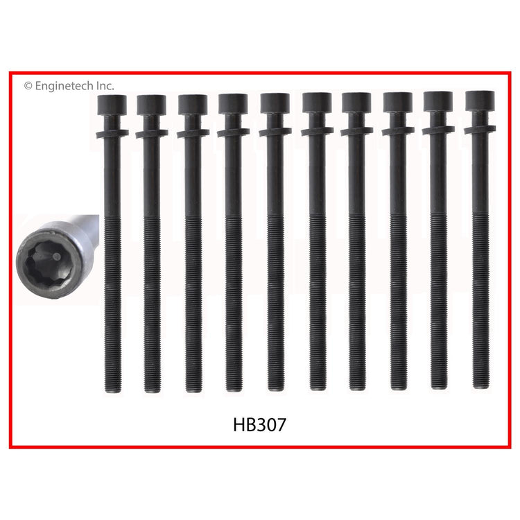 Enginetech HY1.8HS-AWB Engine Cylinder Head Gasket Set for Hyundai and Kia Vehicles with Head Bolts