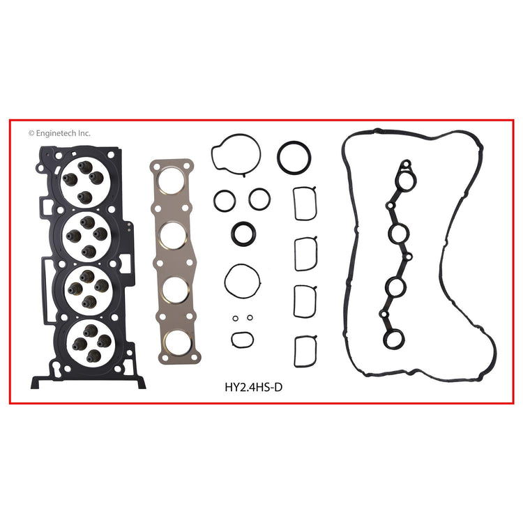 Enginetech HY2.4HS-D Engine Cylinder Head Gasket Set for Hyundai and Kia Vehicles