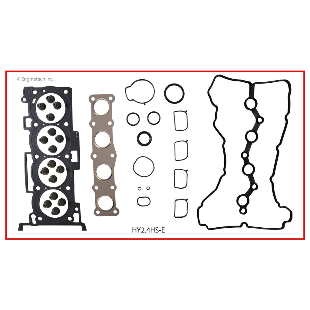 Enginetech Engine Full Gasket Set for Hyundai and Kia Vehicles (Part HY2.4K-5)
