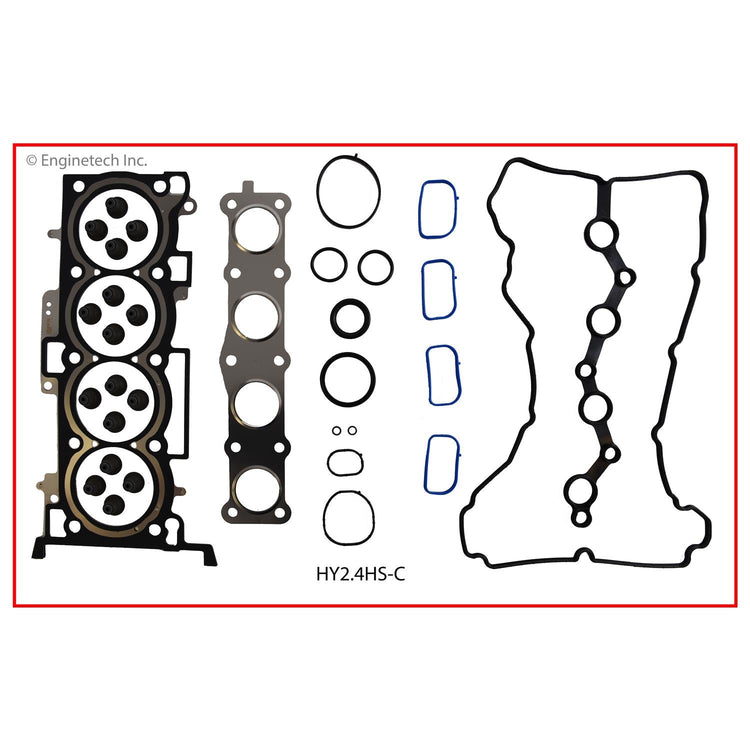 Enginetech Engine Full Gasket Set for Hyundai and Kia Vehicles (Part HY2.4K-6)
