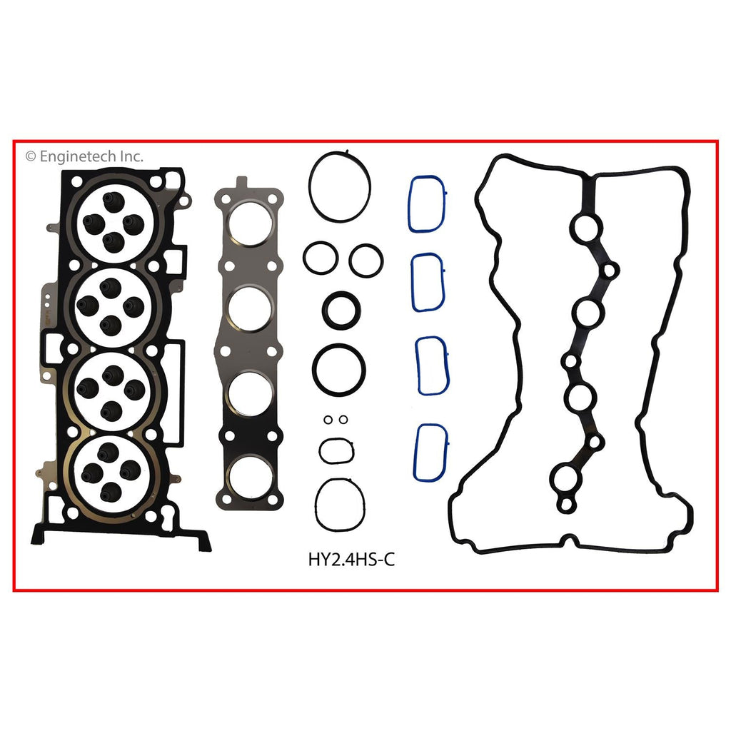 Enginetech Engine Full Gasket Set for Hyundai Vehicles - Part HY2.4K-4