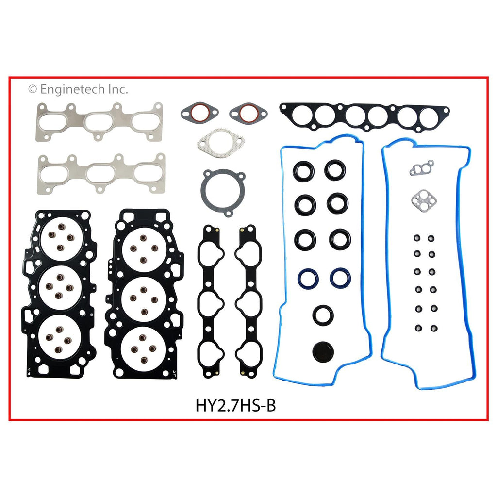 Enginetech Hyundai Engine Cylinder Head Gasket Set (Part #HY2.7HS-BWB) for 2007-2008 Hyundai Santa Fe