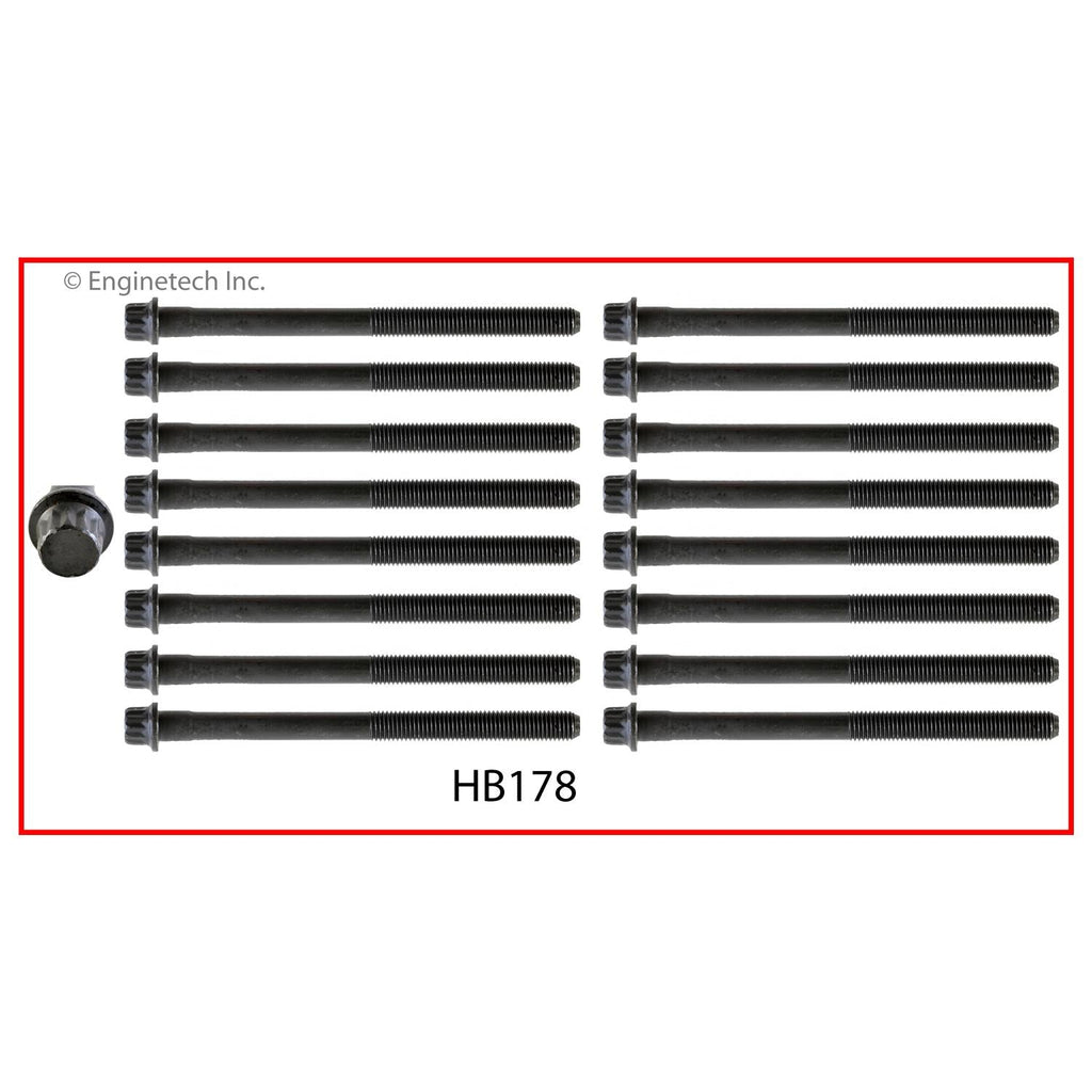 Enginetech HY2.7HS-CWB Engine Cylinder Head Gasket Set for Hyundai and Kia Vehicles with Head Bolts