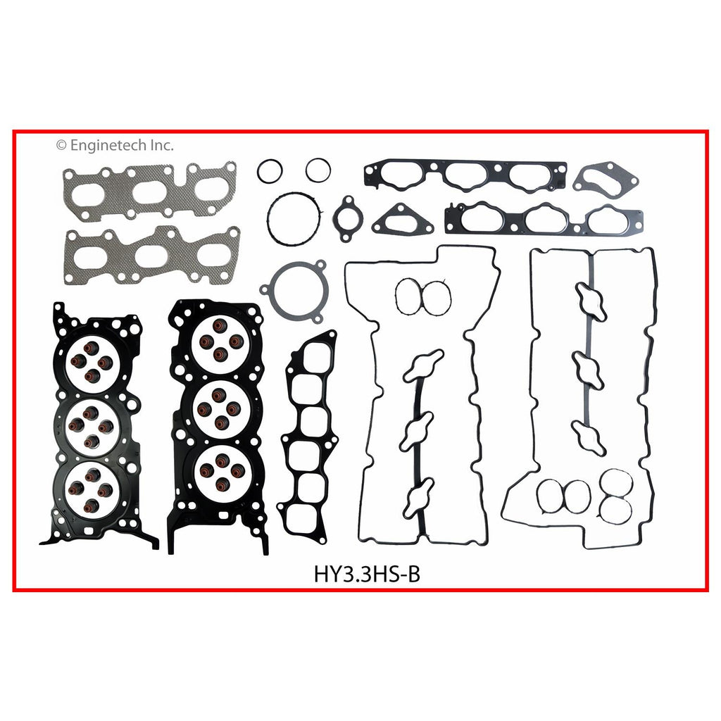 Enginetech HY3.3K-2 Engine Full Gasket Set for Hyundai and Kia Vehicles