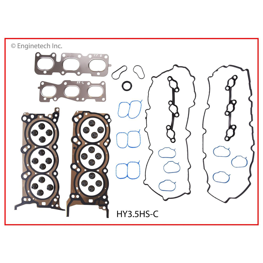Enginetech Full Engine Gasket Set for Hyundai and Kia Models – Part HY3.5K-3