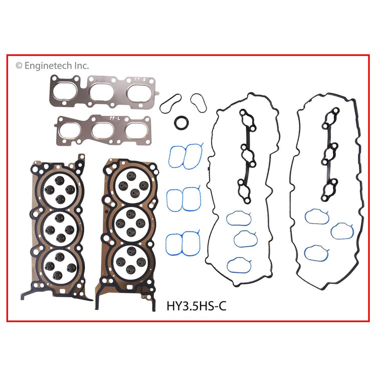 Enginetech Full Engine Gasket Set for Hyundai and Kia Models – Part HY3.5K-3